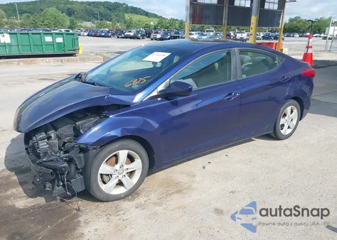 2013 Hyundai Elantra Gls from USA, damaged, VIN 5NPDH4AE5DH446875